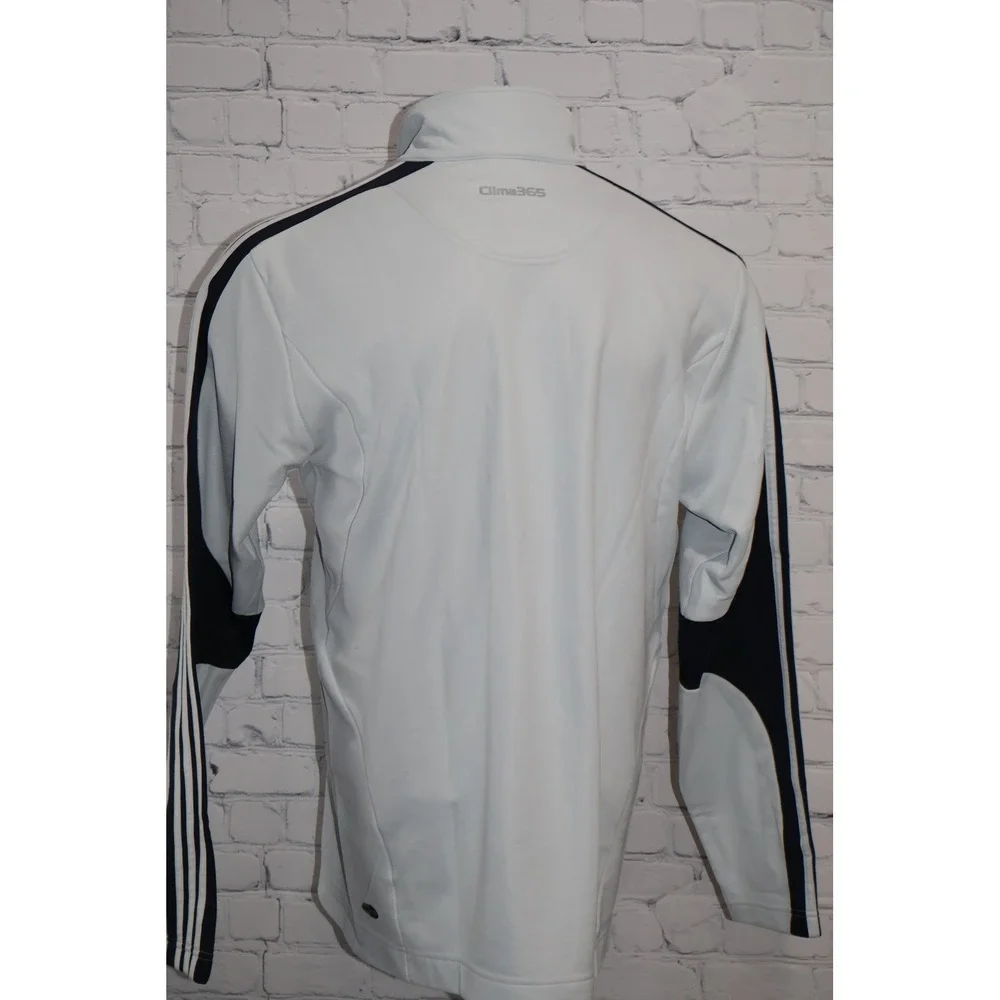 Adidas 1/4 Zip Pullover Mens Large Light Blue Clima365 Golf Gym Year 2007 **